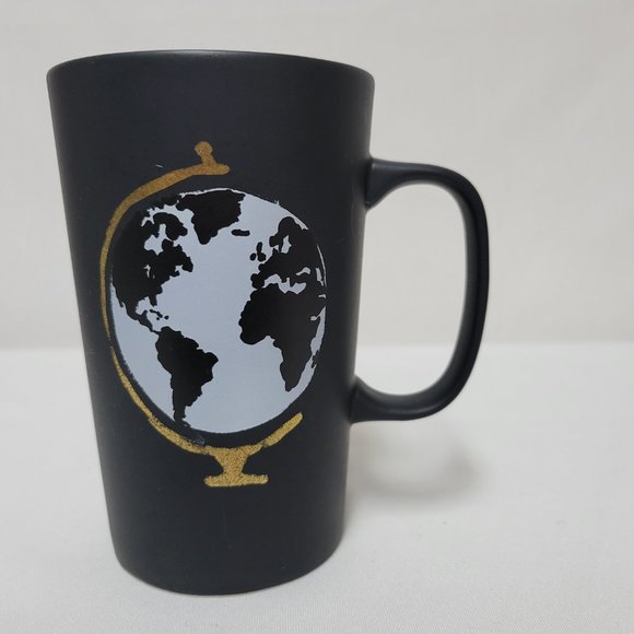 Starbucks World Globe tall mug cup black gold white 2015 16 ounces - Picture 3 of 13